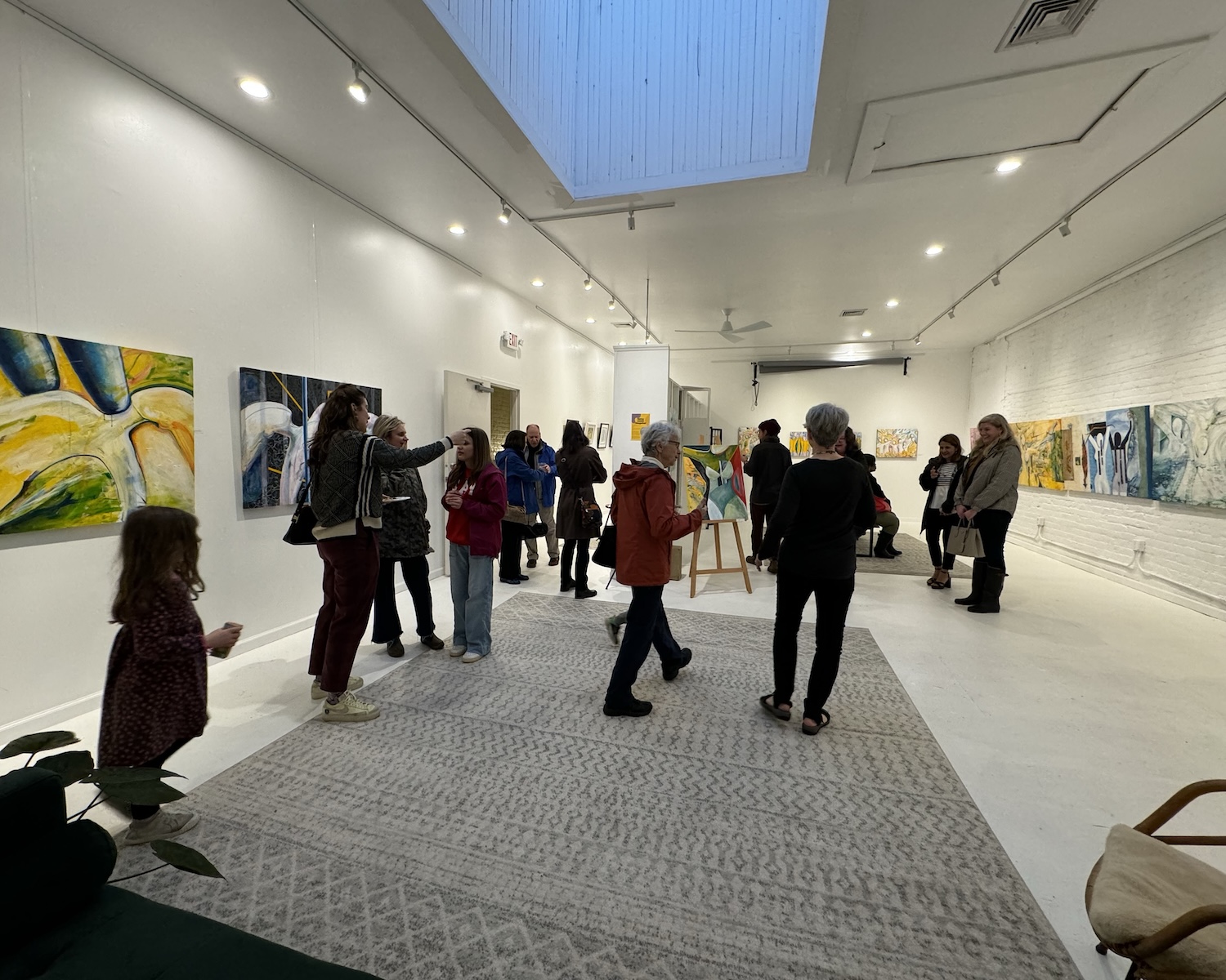 Participants at gallery event