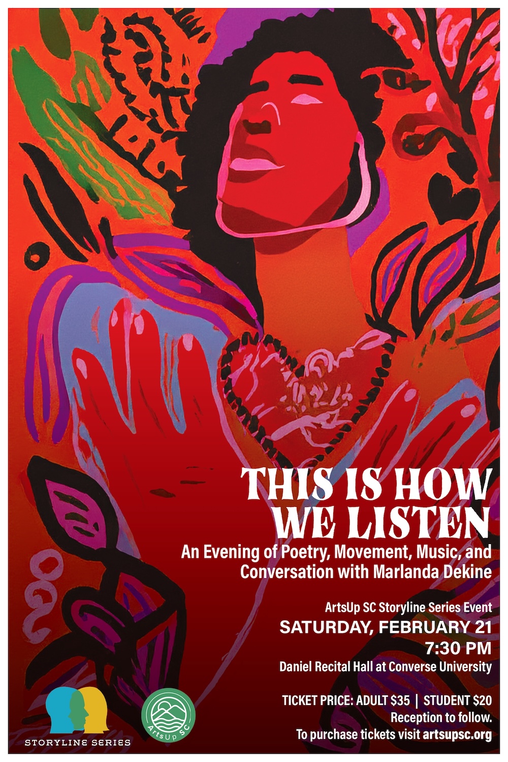 This is How We Listen: An Evening of Poetry, Movement, and Conversation with Marlanda Dekine